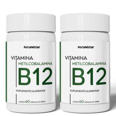 Imagem de Kit 2x Vitamina B12 Metilcobalamina 120 Cápsulas Natunéctar Comprimido