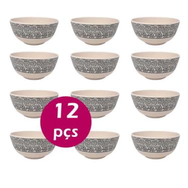Imagem de KIT 12UN TIGELA BOWL CUMBUCA ECOLÓGICO 300ml SOPA CALDO - YAZI
