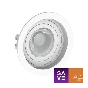 Imagem de Spot Embutir Redondo Recuado Dicroica Mr16 Branco - Save Energy