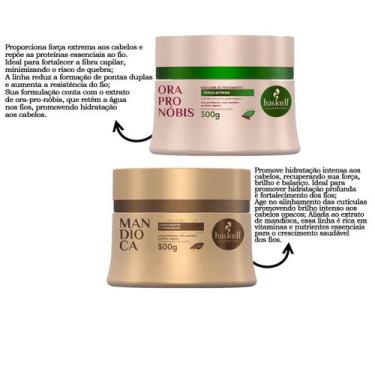 Imagem de Cronograma Haskell Máscaras Mandioca + Ora Pro Nobis 300g