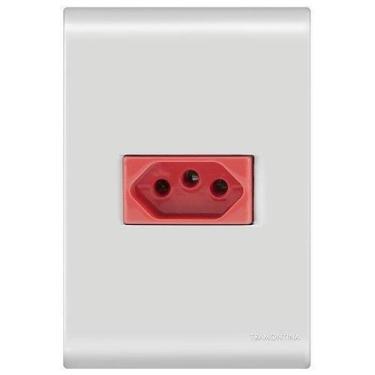 Imagem de Conjunto 1 Tomada 20A Vermelho - Tramontina Liz - 57170015