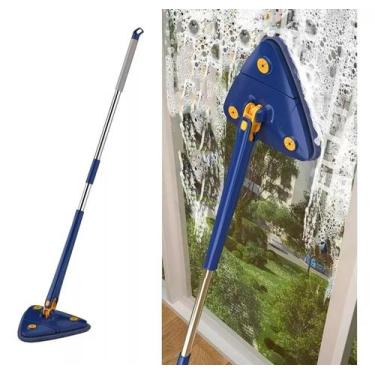Imagem de Mop Esfregão De Limpeza Triangular Rodo Giratório Ajustável 360