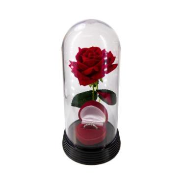 Imagem de Porta Aliança Cúpula Da Bela E A Fera Casamento - Amor Lindo Boutique