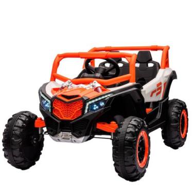 Imagem de Quadriciclo Elétrico Infantil UTV R3 - Bang Toys Laranja
