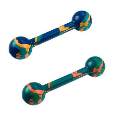 Imagem de Brinquedo LCM Halteres de Borracha para Cães - Cores Sortidas