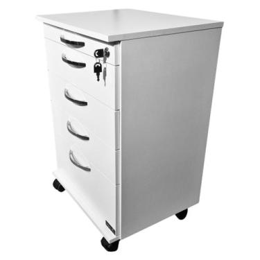 Imagem de Mesinha Deki Mdf Com Bandeja E Chave Para Trancar - Deki Móveis Clínic