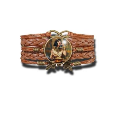 Imagem de Pulseira Feminina Cleópatra do Egito Ajustável - RECANTO ASTRAL