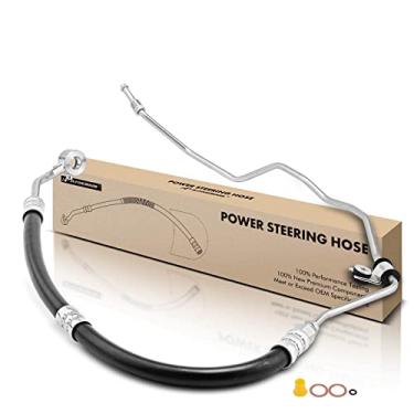 Imagem de A-Premium Conjunto de linha de mangueira de pressão de direção hidráulica compatível com Hyundai Santa Fe 2007 2008 2009, 2,7L, com anel de vedação e arruela, bomba para rack