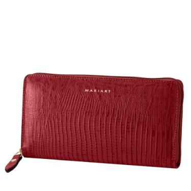 Imagem de Carteira de Couro Feminina Mariart 97N, Vermelho