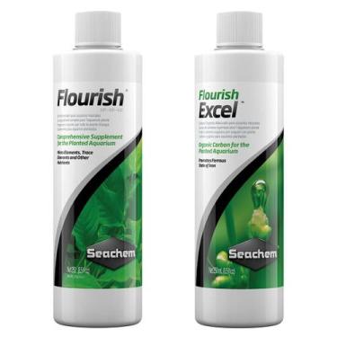 Imagem de Seachem Flourish 250ml + Flourish Excel 250ml Kit Fertilizante Inician