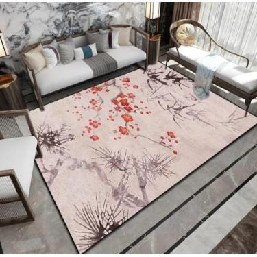 Imagem de Arte Sala de estar Tapete Casa Quarto Cabeceira Moda Macio Tapete Antigo Mesa de Centro Tapete de Pelúcia, SY275, QD, 50x80cm