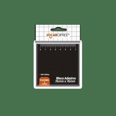 Imagem de Bloco Adesivo Preto Régua 76mmx76mm 100 Folhas - Jocar Office
