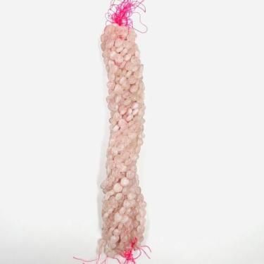 Imagem de Fio Pedras 13mm 34un Coração Rosa Transparente 40cm Art. - Macall
