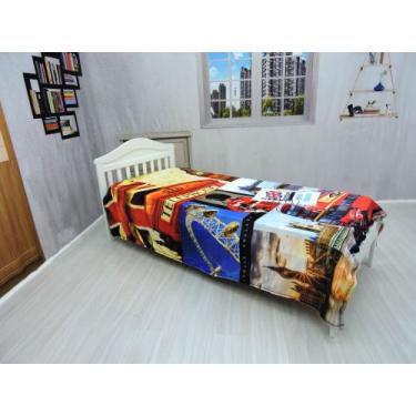 Imagem de Manta Cobertor Solteiro Ultrasoft Inverno Londres Infantil - Fantasia 