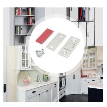 Imagem de Kit 08 Imã Fecho Magnético Trava P/ Porta Armário - oem