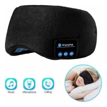 Imagem de Máscara De Viagem Para Dormir Tapa Olho Musical Bluetooth - oem