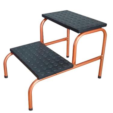 Imagem de Escadinha Para Tatuador 2 Degraus Esmaltada Bronze Medcombo