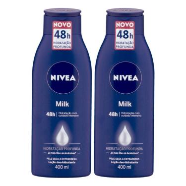 Imagem de Kit 2 und Loção Hidratante Nívea Milk Pele Extra Seca 400ml