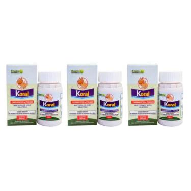 Imagem de Remödio Para Pulgas Carrapatos Casa PÐtio Koral 60ml Kit 3UN - RAWELL 