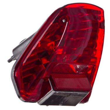 Imagem de Lanterna Traseira Especial Cromo Forte Twister 2001 À 2008, Vermelho, 