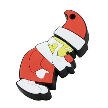 Imagem de 64GB Papai Noel Modelo USB 3.0 Flash Drive Flash Drive 3.0 Pen Drive USB Jump Drive Memory Stick Zip Drive USB - Vermelho