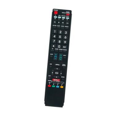 Imagem de ROLLGAN Controle remoto de substituição 600154000-579-G compatível com Sharp AQUOS LED TV LC-50LE650