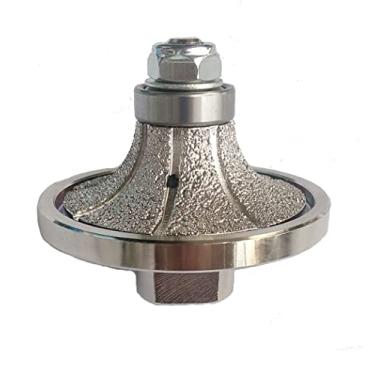 Imagem de HUAYIZHIYUAN 34" B20 Bordas Demi Meio Bullnose Vácuo Brasado Diamante Perfilador Manual Roteador Bit Perfil Roda com Rosca 58-11 para Granito Concreto Mármore Bancada
