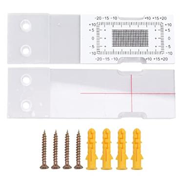 Imagem de Instrumento de medição de lacuna de acrílico com monitor de rachaduras com medidor comparador padrão de poste fixo para estuque de alvenaria de concreto preciso e fácil de usar