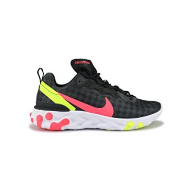 Imagem de Tênis masculino casual Nike React Element 55, Black/Flash Crimson, 13