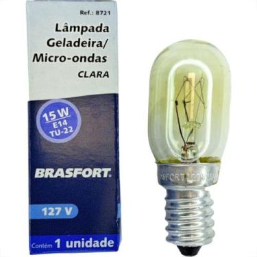 Imagem de Lampada Para Geladeira/Fogao/Lustre Brasfort 15Wx127V. Clara E-14, Cla