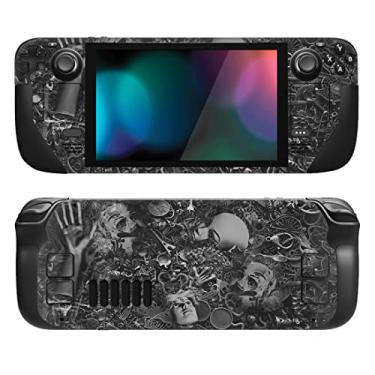 Imagem de PlayVital Conjunto completo de decalque de película protetora para LCD Steam Deck, adesivos personalizados capa de vinil para Steam Deck OLED - Cyborg Wreck