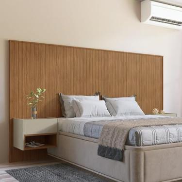 Imagem de Conjunto Cabeceira Florença Casal/queen Cedro