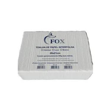 Imagem de Papel toalha interfolha  100% celulose 20x21 c/1000 fox