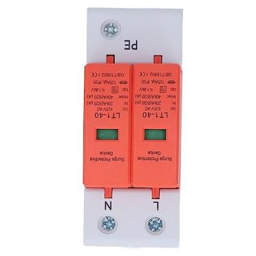 Imagem de Protetor contra Surtos de Tensão CA 2P Retardador de Chamas Instalação de Trilho Protetor Pára-raios 420V