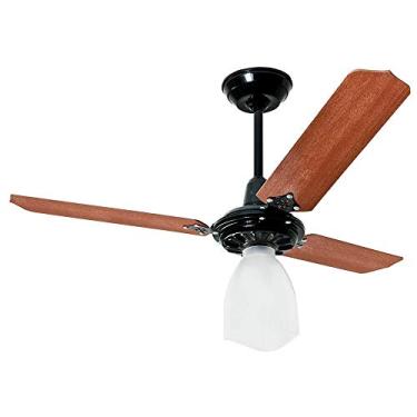 Imagem de VENTILADOR DE TETO LUMI 220V PRETO LORENSID COM PÁS MOGNO MDF