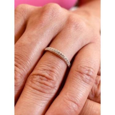 Imagem de Anel / Aparador de Prata 925 Legítima com 18 pedras de zircônia branca