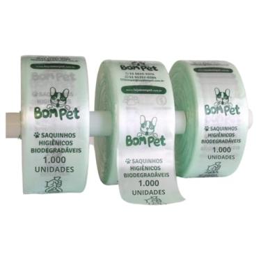 Imagem de KIT 3 BOBINAS COM 3000 SAQUINHOS HIGIÊNICOS BIODEGRADÁVEIS