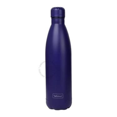 Imagem de Garrafa De Água Portatil Inox Térmica Squeeze Com Camada Dupla Para Academia Esporte 500 ML Quente Frio (Azul Marinho)