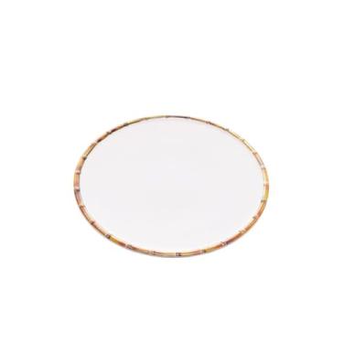 Imagem de Prato De Sobremesa Melamina Plástico Resistente 22cm Sorvete (Bambu)