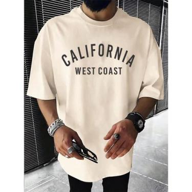 Imagem de camiseta Oversized masculina streetwear Califórnia malhão - loja dinka