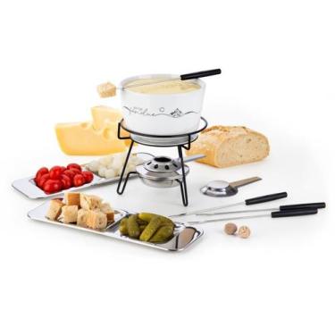 Imagem de Aparelho De Fondue Queijo Chocolate Porcelana Fondue 8 Peças Serviço C