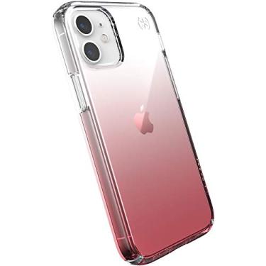Imagem de Speck Produtos Presidio Perfect-Clear Ombre Capa para iPhone 12 Mini, policarbonato, compatível com carregamento sem fio, rosa clara/vintage
