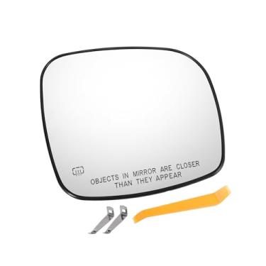 Imagem de A ABSOPRO Substituição de vidro retrovisor do lado direito do passageiro do carro com placa de suporte vidro branco aquecido para CHRYSLER TOWN & COUNTRY para Dodge Grand Caravan para substituição de