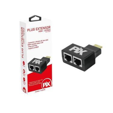 Imagem de Extensor Hdmi 3D 20 Metros Via Cabo De Rede Utp Rj45 Cat5E/6