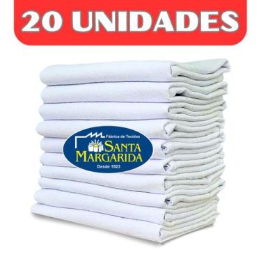 Imagem de Kit 20 Panos Prato Limpeza Multiuso Pé de Galinha Santa Margarida PP24