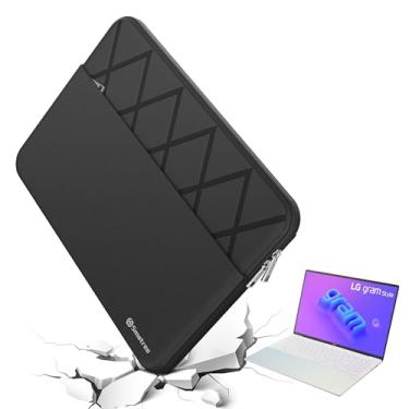 Imagem de Smatree Capa para laptop de 16 polegadas para LG Gram 16 ou 2 em 1, para LG Gram Style 16 OLED, capa protetora para laptop com bolso para acessórios, zíper YKK, design patenteado Super Corner (E619)