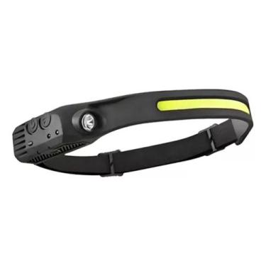 Imagem de Lanterna De Cabeça Testa Led Recarregável USB Potente Sensor Pesca Aca