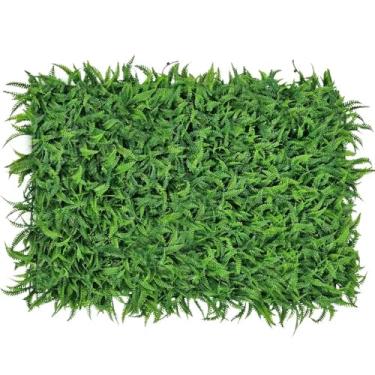 Imagem de Kit Placas De Samambaia Verde Claro 40 x 60cm Muro Inglês Jardim Vertical (20 Unid)