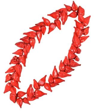 Imagem de lulucrafded Colar Samoano Ula Fala feito à mão, materiais naturais, estilo havaiano, presente de festival, joia de patrimônio cultural, Medium, Natural, Sem Pedra Preciosa