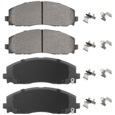 Imagem de ILONPA Conjunto de pastilhas de freio a disco de cerâmica frontal para Dodge Grand Caravan, Journey 2012-2017, para Chrysler Pacifica 2017, Town & Country 2012-2016, para Ram C/V 2012-2015, para